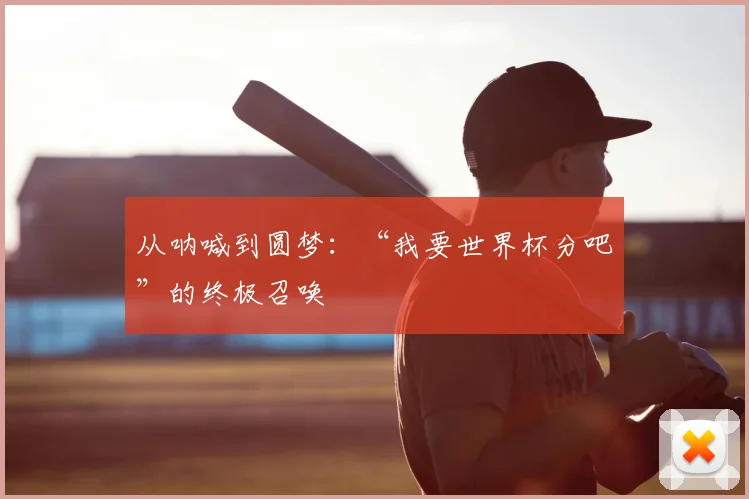 从呐喊到圆梦:“我要世界杯分吧”的终极召唤
