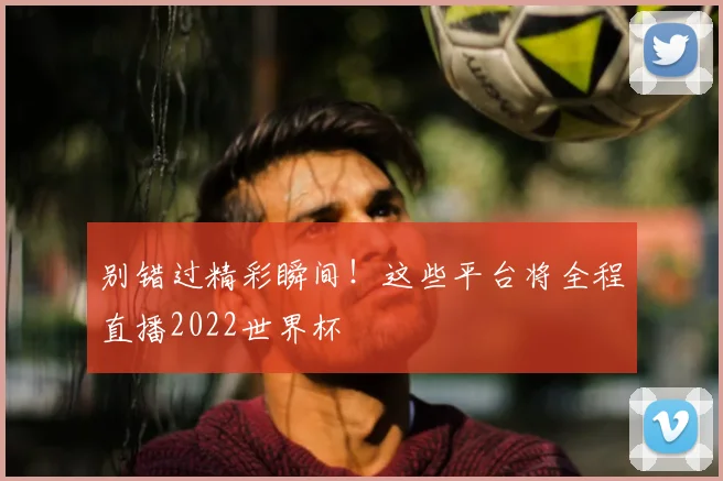 别错过精彩瞬间!这些平台将全程直播2022世界杯