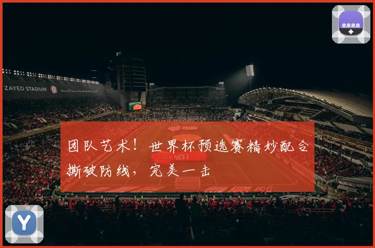 团队艺术!世界杯预选赛精妙配合撕破防线,完美一击